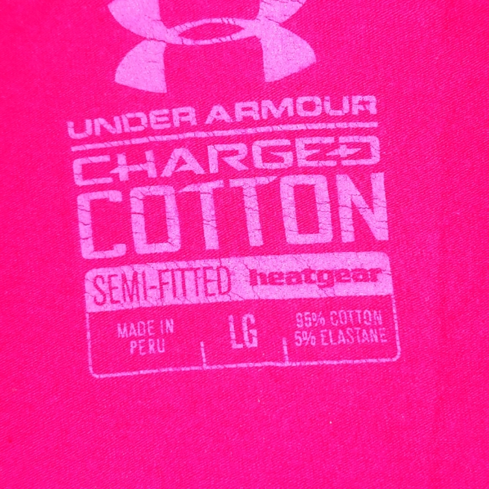 UNDER ARMOUR Charged Cotton Tee SZ LG - Picture 3 of 3